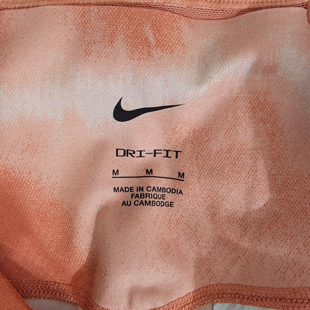NWT‎ Nike One Luxe Tight Fit Mid Rise Bike Training Shorts 7" Orange  Ombre Sz M - Picture 4 of 14